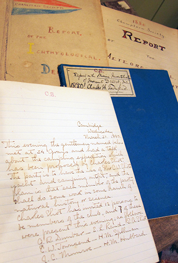 handwritten notebooks